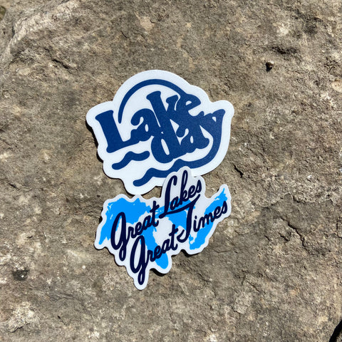 Lake Day and Great Lakes Sticker