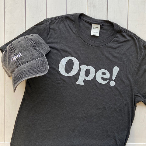 ope shirt and hat