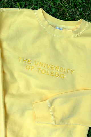 University of 16153 Genova Garment Dyed Crew Sweatshirt