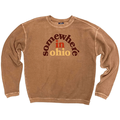brown corded sweatshirt