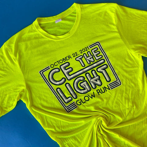 glow run shirt