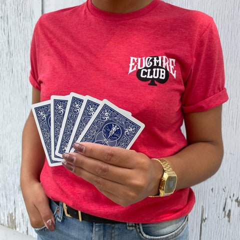 euchre club card game t-shirt