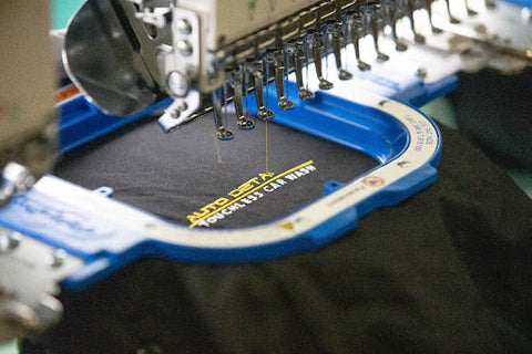 garment that’s being embroidered 