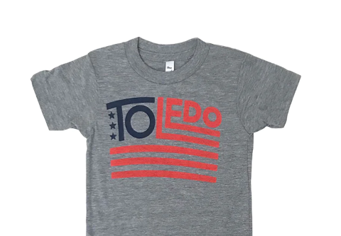 t-shirt with modified American flag