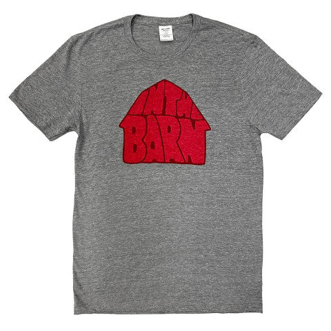 gray and red “in the barn” Euchre shirt