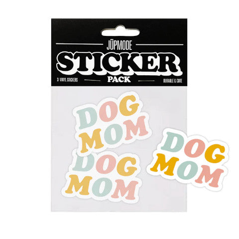 3-Pack Dog Mom Sticker