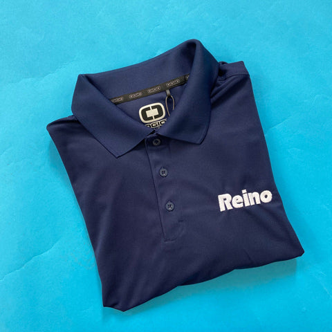 blue Reino embroidered polo shirt