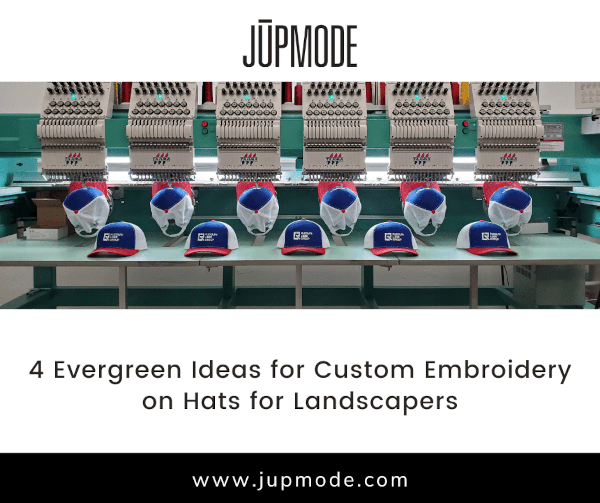 4 evergreen ideas for custom embroidery on hats for landscapers Facebook promo