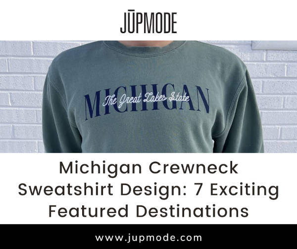 Michigan crewneck sweatshirt design: 7 exciting featured destinations Facebook promo