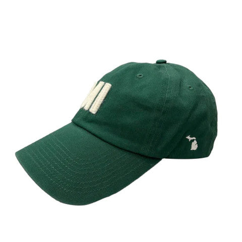 green Michigan felt hat
