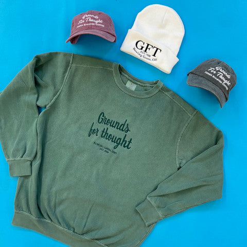 sweatshirt, caps, and beanies custom embroidered by fancysweetstx