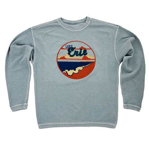 Lake Erie corded cotton crewneck pullover sweatshirt