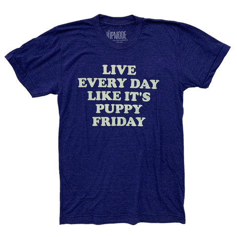 purple “Live Every Day Like It’s Puppy Friday” shirt 