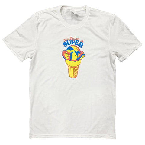 fancysweetstx’s Superman ice cream t-shirt