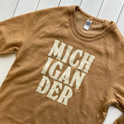 brown Michigander sweatshirt