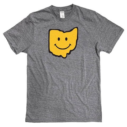 gray Ohio smiley t-shirt by fancysweetstx