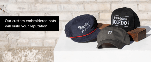 our custom embroidered hats will build your reputation