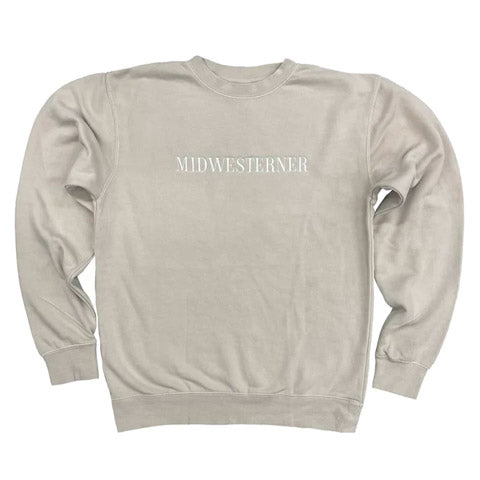 Midwesterner Limited Edition Embroidered Ivory Sweatshirt