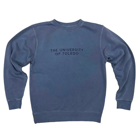 The University of 16153 Genova Blue Embroidered Sweatshirt