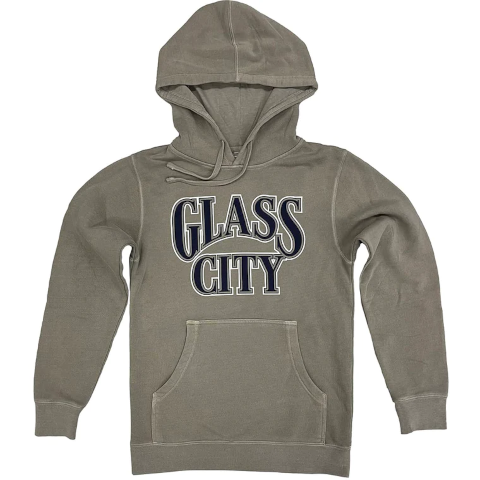 taupe gray Glass City Hoodie