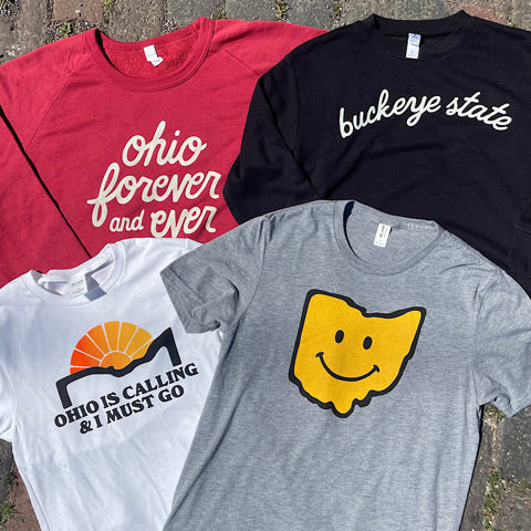 fancysweetstx’s Ohio-themed shirts