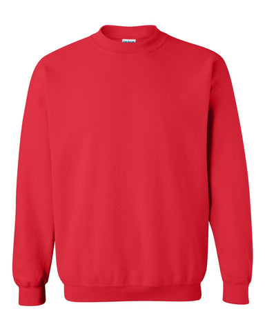 gildan red crew neck sweatshirt