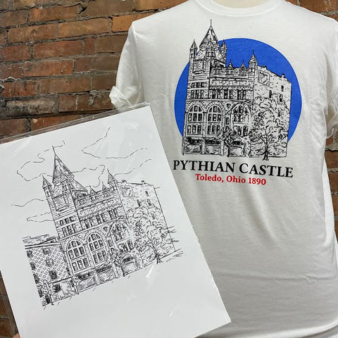pythian castle art print and t-shirt