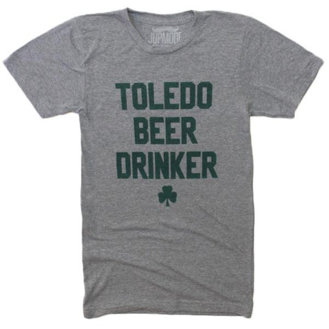 image of shirt laying flat that says toledo beer drinker