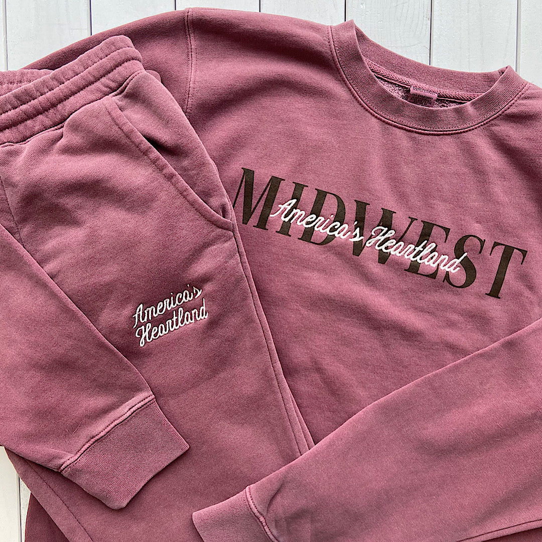 Midwest is Best Tan Pigment Dyed Sweatshirt